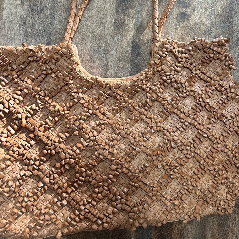 HOBO Textured Brown Hobo Bag